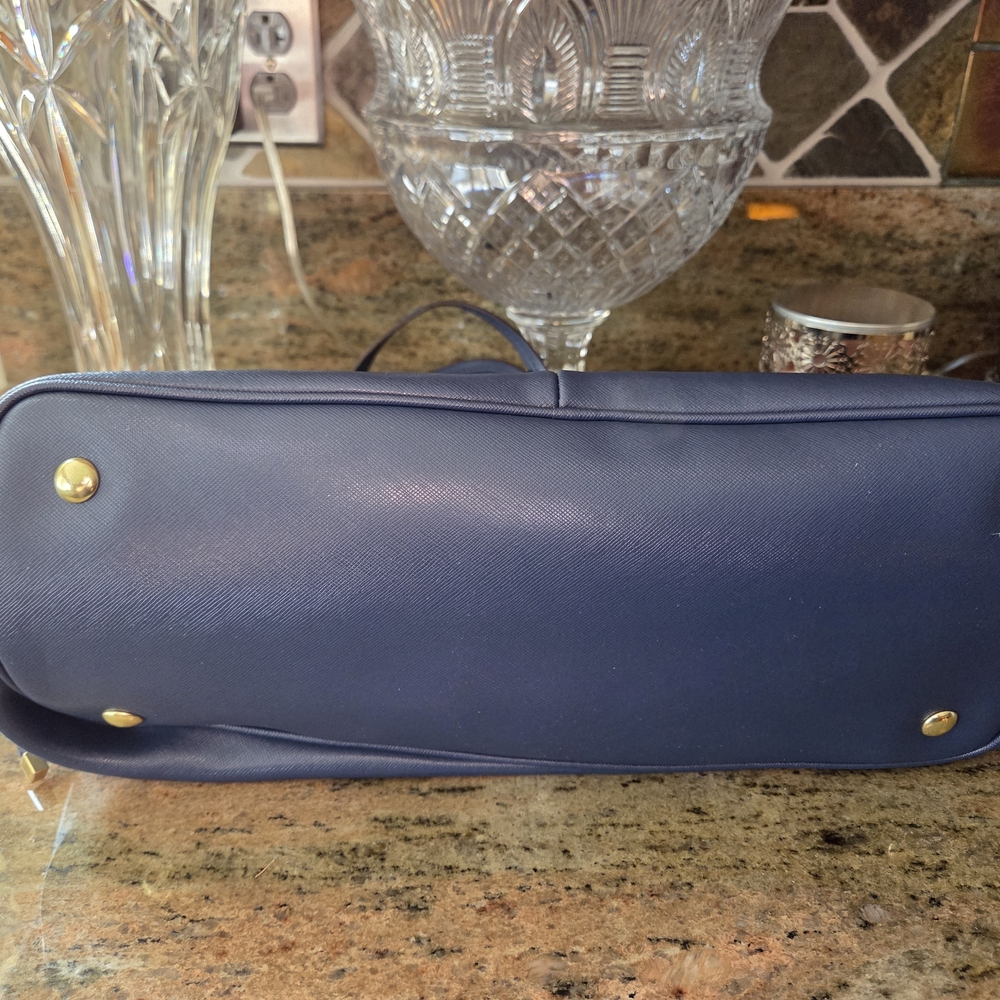 Coach Blue Leather Bag - Picture 7 of 10